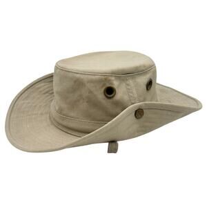 Vintage Tilley T3 Hat Cotton Duck Khaki 7 1/8 Made in Canada Outdoor Safari